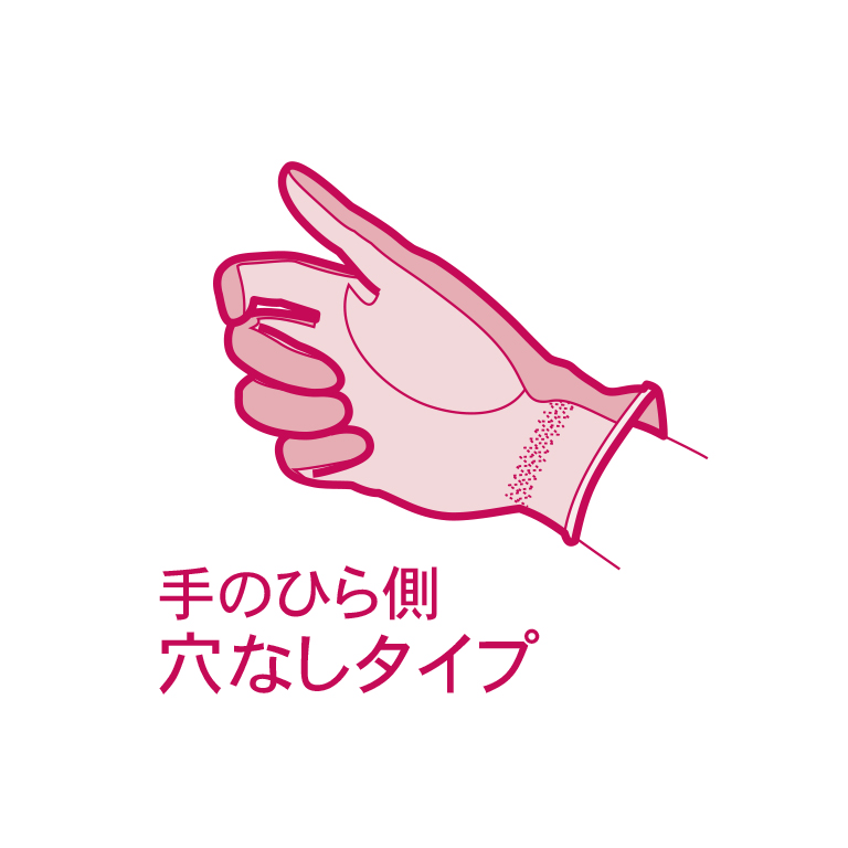 レディスグローブ（両手セット）（手のひら側穴なしタイプ）TGG-0115W