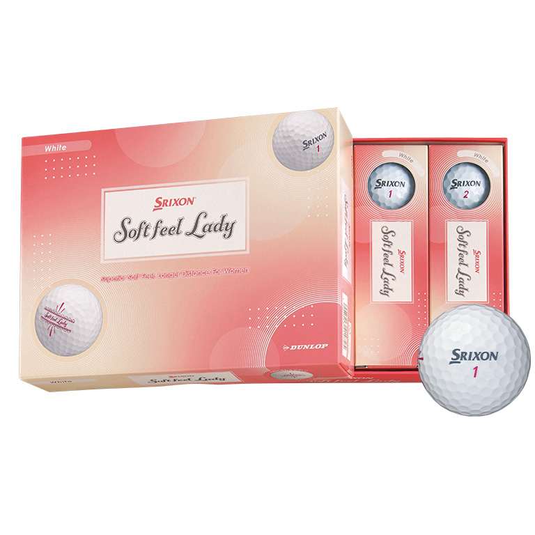 ＼NEW／スリクソン SOFT FEEL LADY ホワイト 1ダース（12個入り）