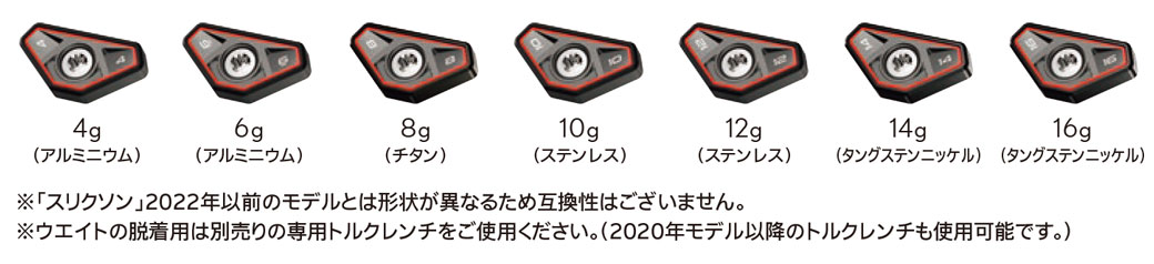 スリクソン チューニングウエイト 別売カートリッジ ZXi／ZXi TR／ZXi LS／ZXi MAX ドライバー専用【2024年モデル】