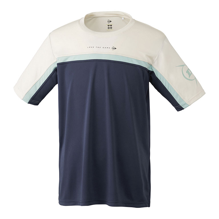 ダンロップ25年秋冬モデル テニス用Tシャツ＆ショーツセット ブルー ダンロップ25年秋冬モデル テニス用Tシャツ＆ショーツセット