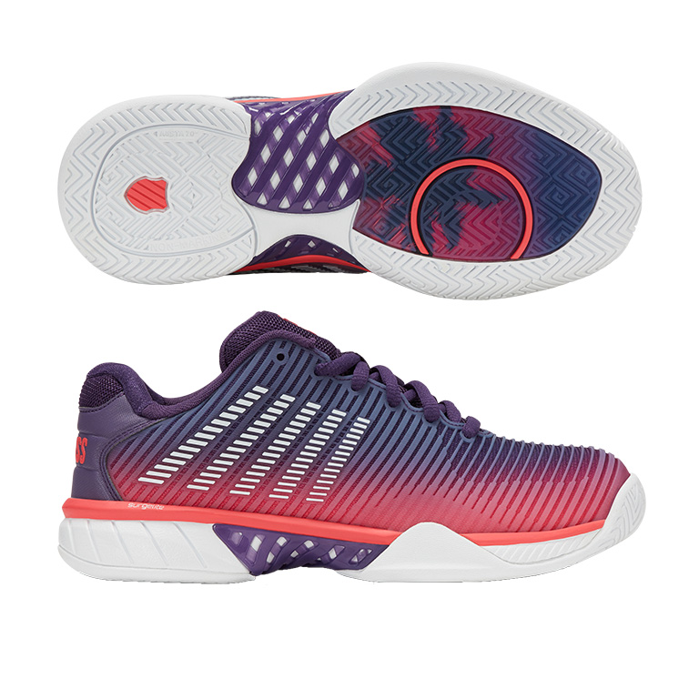 K･SWISS HYPERCOURT EXPRESS 2 WOMEN（PURPLE X PINK）25FWモデル KS96613593PP