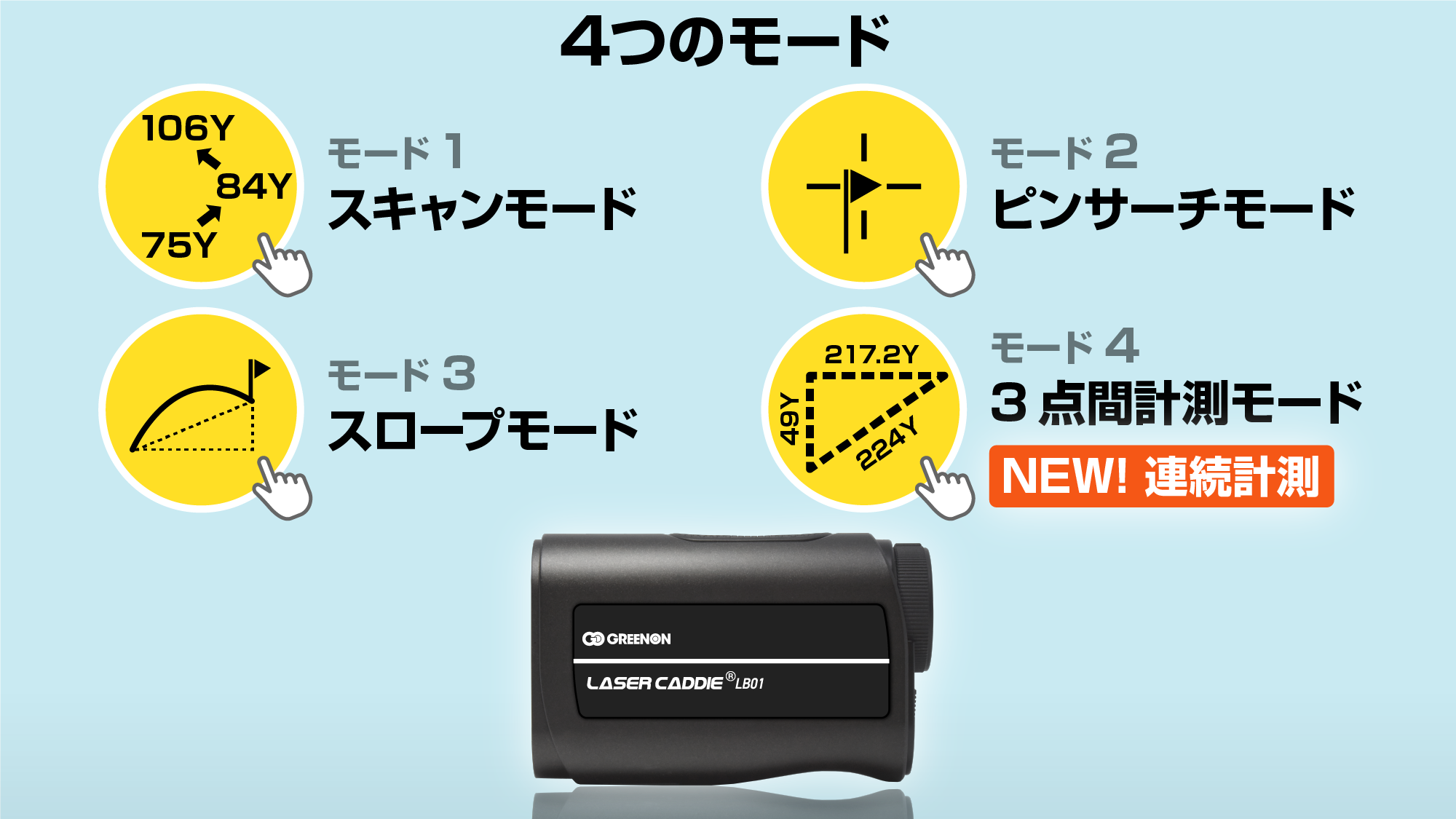 グリーンオン レーザーキャディ GGF-L0003 | ダンロップスポーツ公式