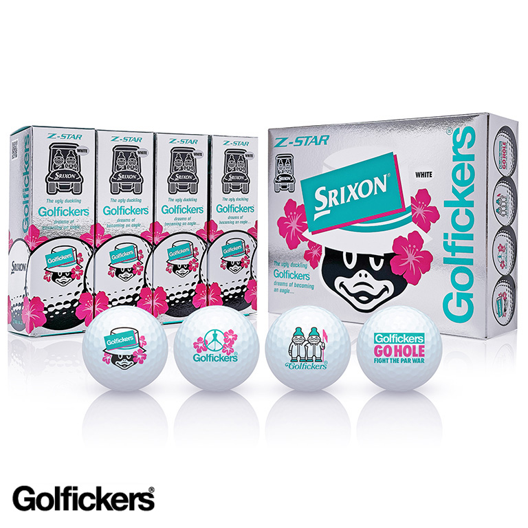 ＼人気商品／スリクソン Z-STAR ロイヤルグリーン Golfickers オリジナルボール 1ダース（12個入り）【再入荷】