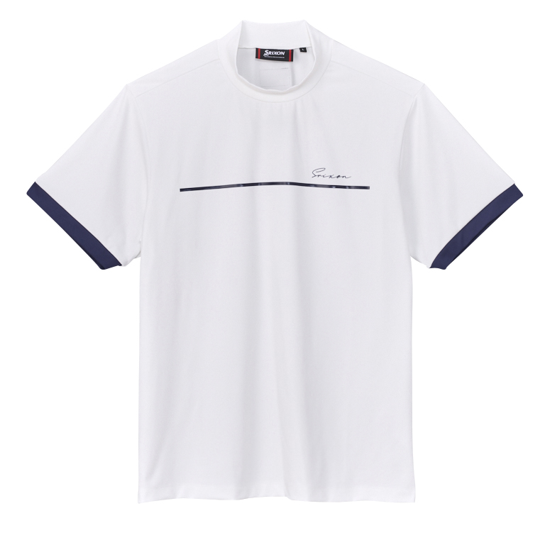 スリクソン チェストプリント モックネックレイヤードシャツ SMS5304