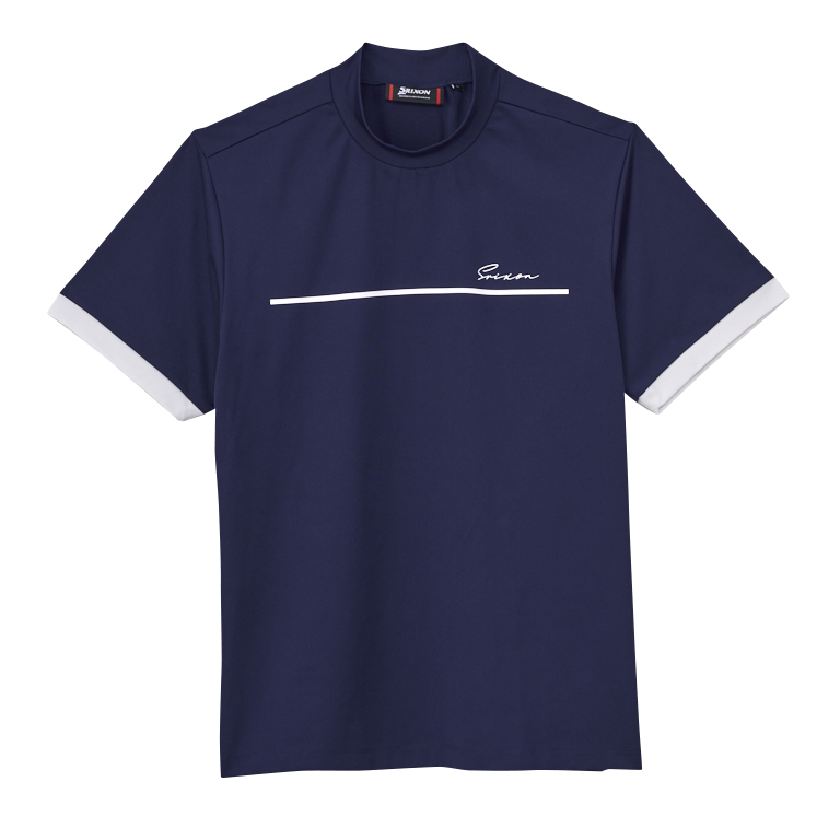 スリクソン チェストプリント モックネックレイヤードシャツ SMS5304