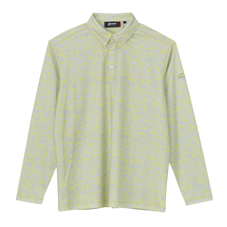 スリクソン フラワープリント 長袖 B.D.シャツ SMS5305【Adaptive