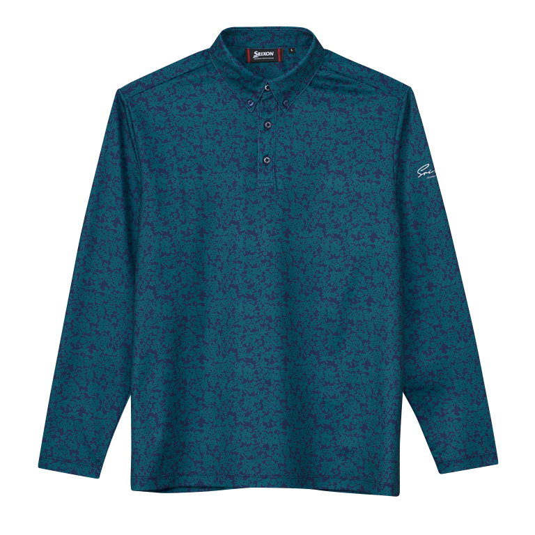 スリクソン フラワープリント 長袖 B.D.シャツ SMS5305【Adaptive