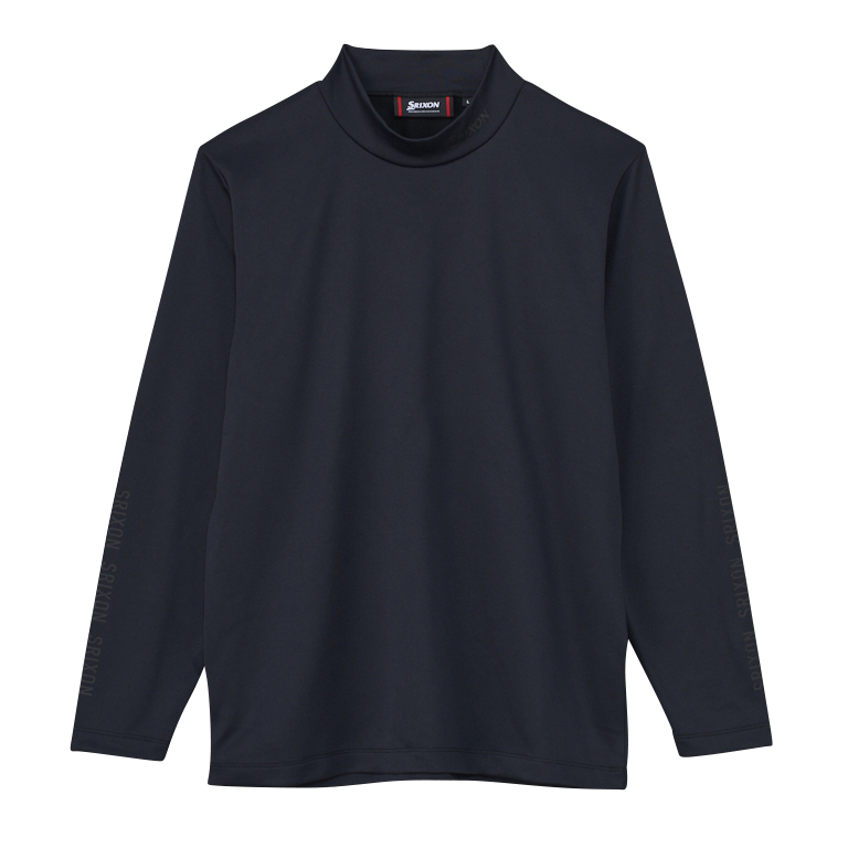 ラッセルノ ゴルフ カタカナプリント モックネック ロングスリーブ ブラック 5 新品 ラッセルノ ゴルフ カタカナプリント モックネック ロング