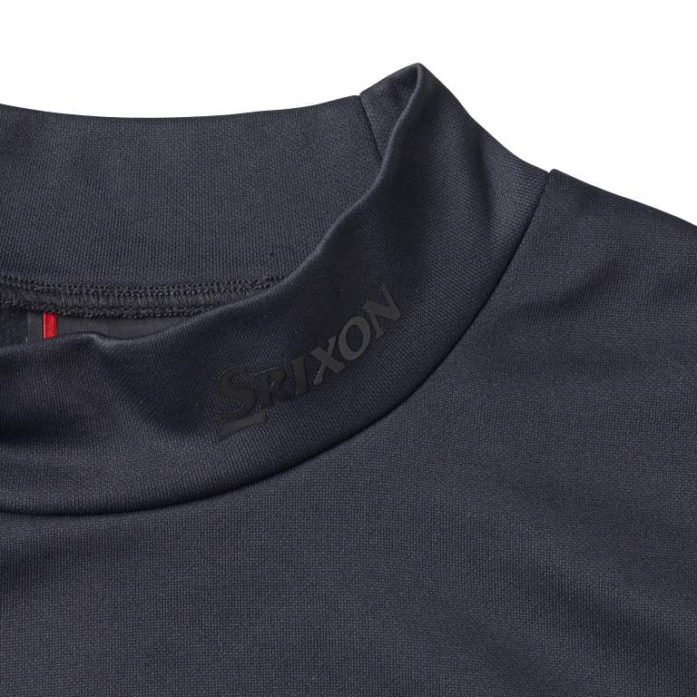 新価格】スリクソン 保温スリーブロゴプリント 長袖モックネックシャツ