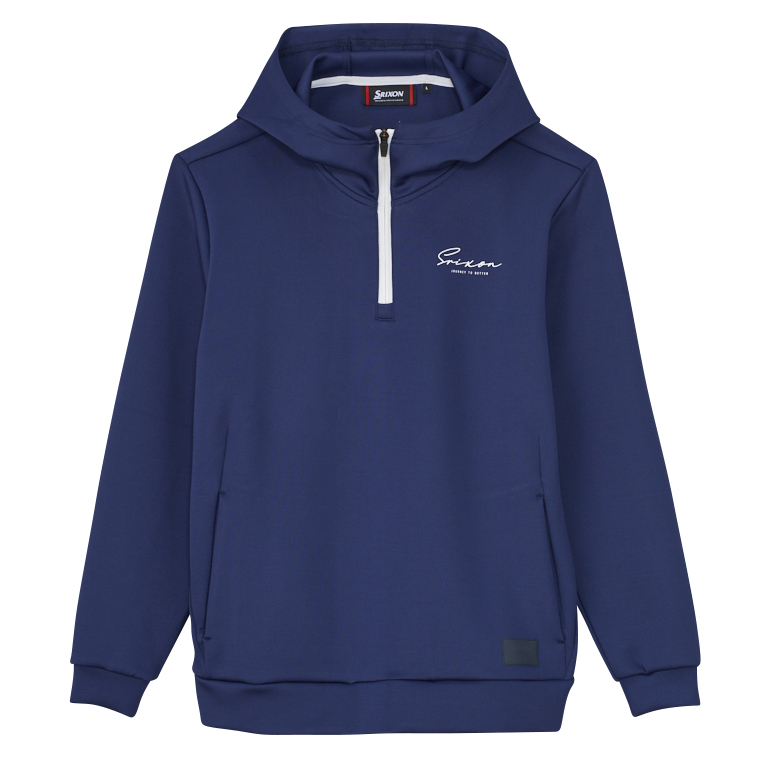 スリクソン メランジ 長袖ハーフジップスウエットフーディー SMM5304