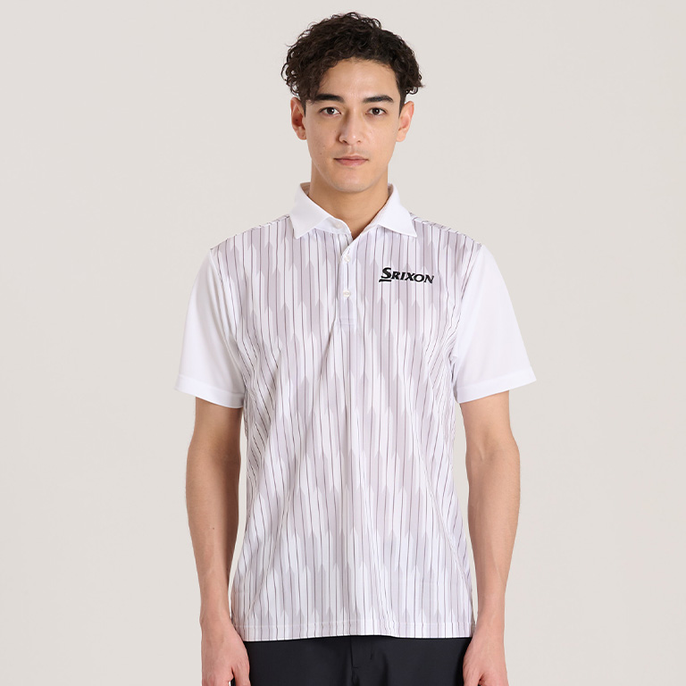 スリクソン 矢絣プリント半袖シャツ SMS6152M【M.collection】26SS