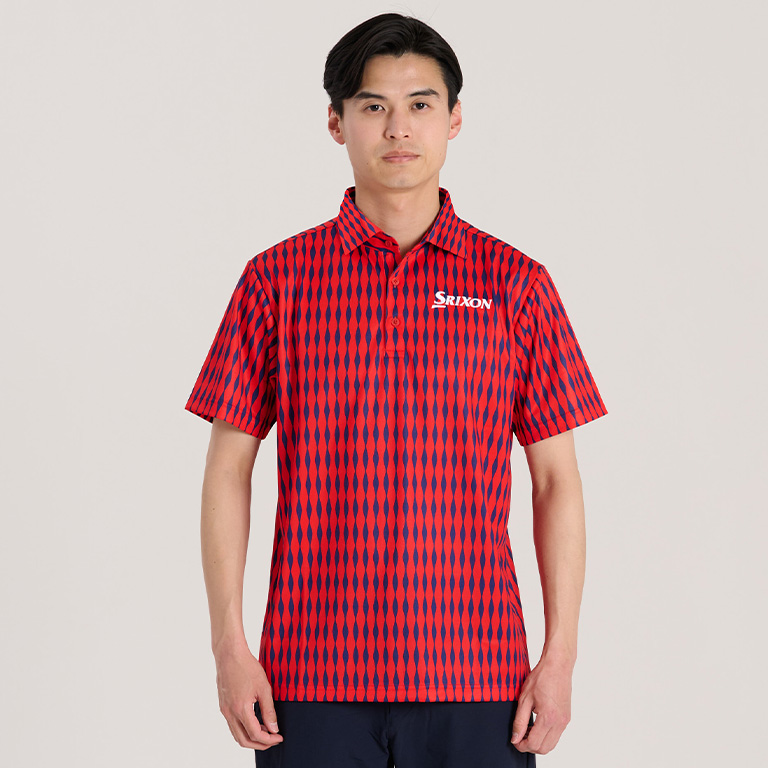 4/6発売】スリクソン 松山選手レプリカ 立湧プリント半袖シャツ 4/6発売】スリクソン 松山選手レプリカ 立湧プリント半袖シャツ
