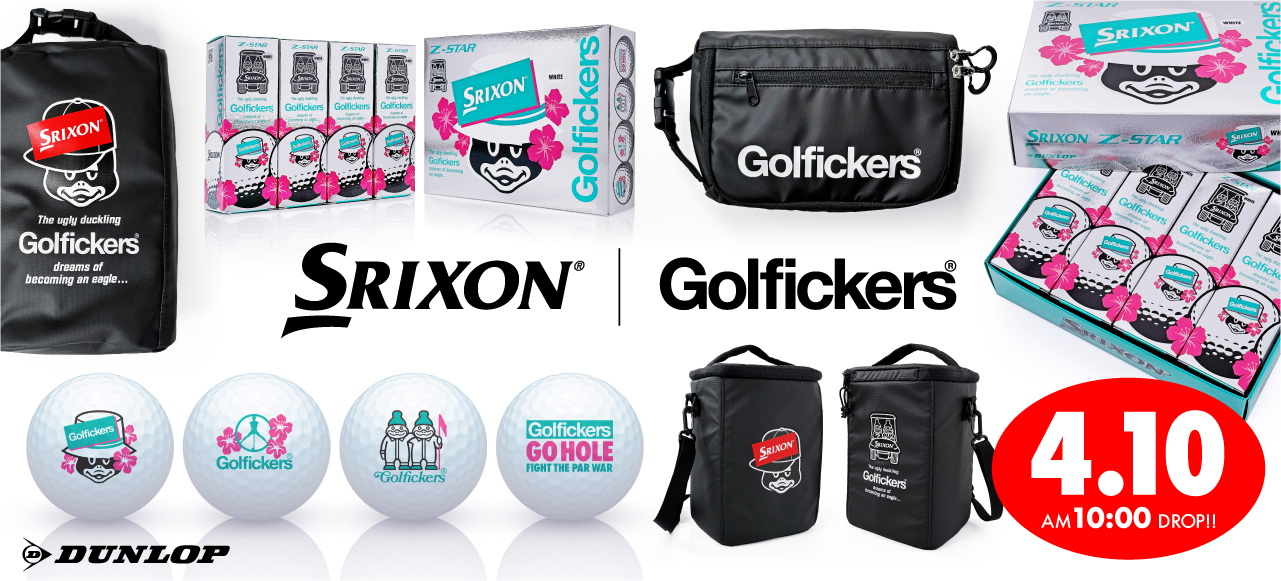 人気商品／スリクソン Golfickers オリジナルラウンドポーチ ※当サイト 